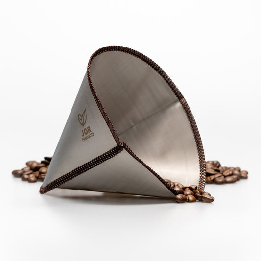 Duurzaam koffiefilter van RVS gaas