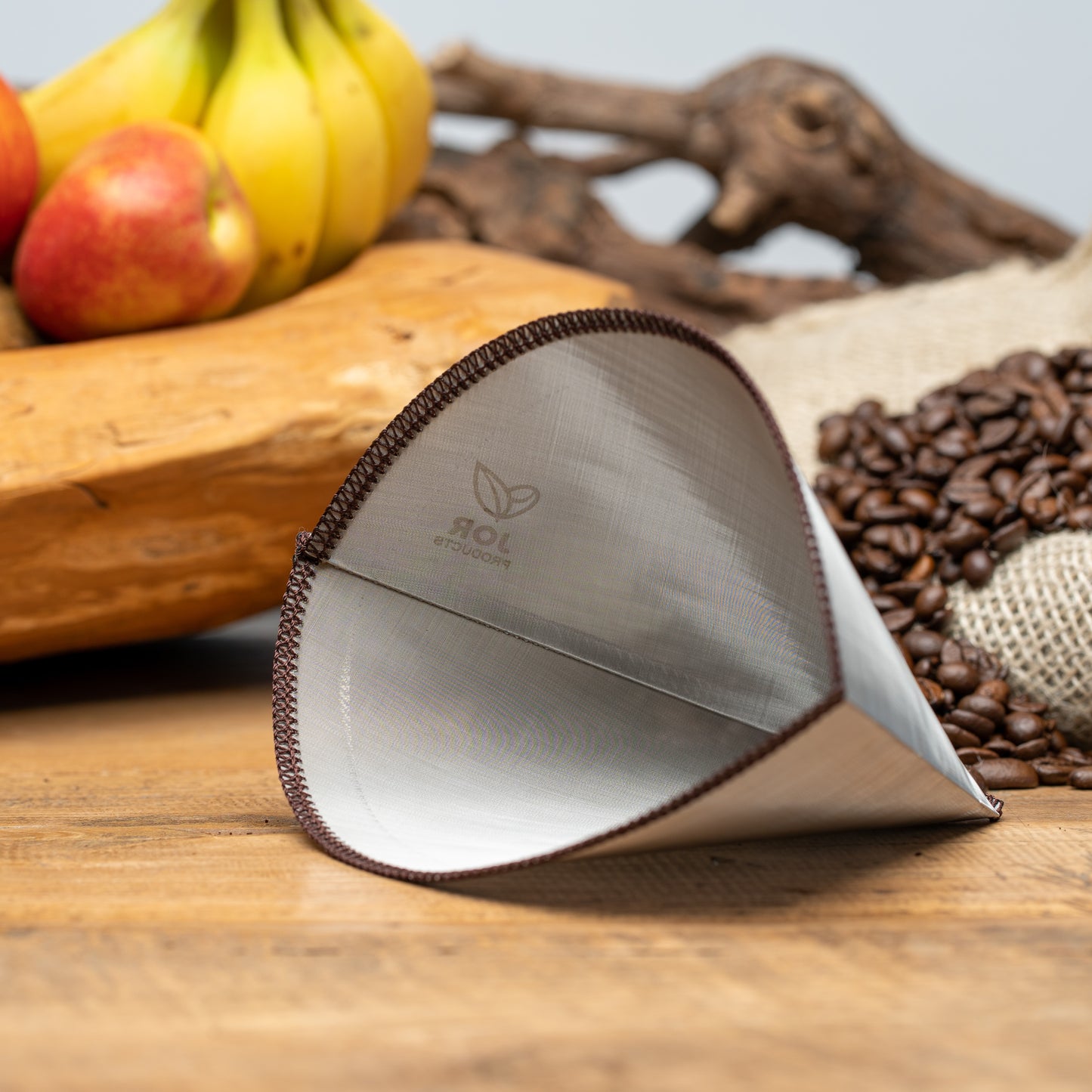 Duurzaam koffiefilter van RVS gaas
