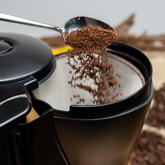 Duurzaam koffiefilter van RVS gaas